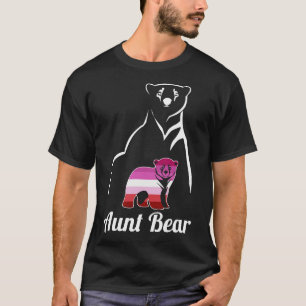 LGBT Lesbian Aunt Bear Lesbian Pride Flag T-Shirt