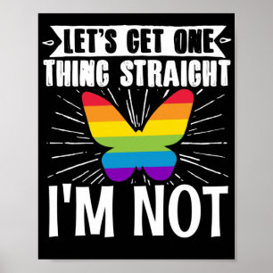 LGBT Lesbian Gay Pride Lets Get One Thing Poster