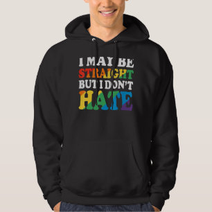 Lgbt Lgbtq Ally Pride Colours Rainbow Retro Vint Hoodie