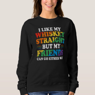 Lgbt Lgbtq Ally Pride Colours Rainbow  Retro Vinta Sweatshirt