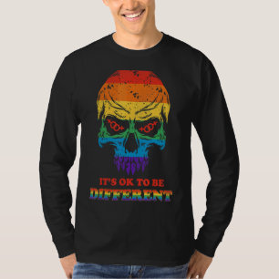 Lgbt Lgbtq Ally Pride Colours Rainbow Retro Vinta T-Shirt