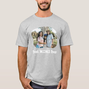 LGBT LGBTQ Best Moms Ever Lesbian Mum Custom Photo T-Shirt