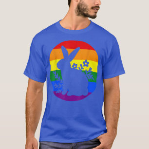 LGBT LGBTQ Gay Pride Rainbow Bunny Flag Rabbit LGB T-Shirt