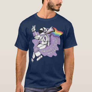 LGBT LGBTQ LGBTQ+ Pride Astronaut Gay Bi Man in Sp T-Shirt