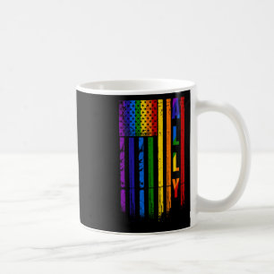 Lgbt Lgbtq Rainbow Pride American Flag 4th Of July Coffee Mug