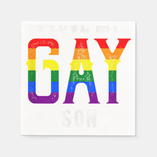LGBT Love Gay Son - Gay Pride Outfit Gay Pride Par Napkin