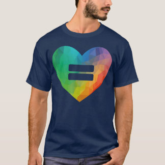 LGBT Love is Love Equality Rainbow Heart Equal fam T-Shirt