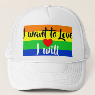 #LGBT #love #pride #gay #lesbian #freedom #parade Trucker Hat