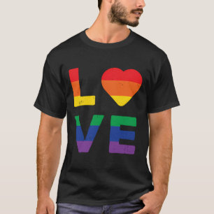 Lgbt Love Rainbow Gay Flag Pride Month Valentines T-Shirt