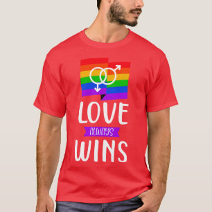 LGBT Love Wins Gay Pride Statement Saying Love T-Shirt