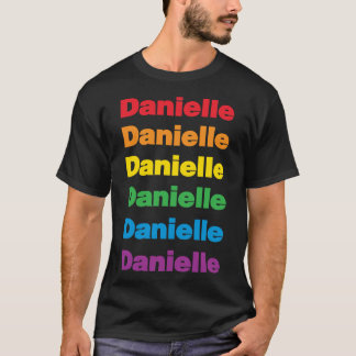 LGBT Lovely Lesbian Danielle Name  Fitted T-Shirt