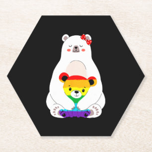 LGBT Mama Bear Gay Pride Equal Rights Mothers Day Paper Coaster