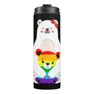 LGBT Mama Bear Gay Pride Equal Rights Mothers Day Thermal Tumbler