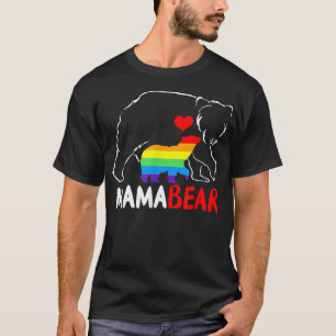 LGBT Mama Bear Gay Pride Equal Rights Rainbow Mum T-Shirt