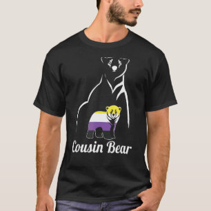 Lgbt Non Binary Cousin Bear Enby Non Binary Pride T-Shirt