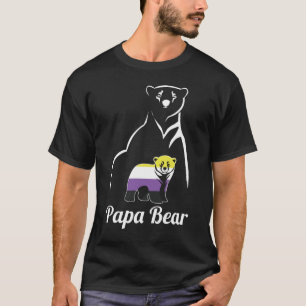 LGBT Non-Binary Papa Bear Enby Non Binary Pride T-Shirt