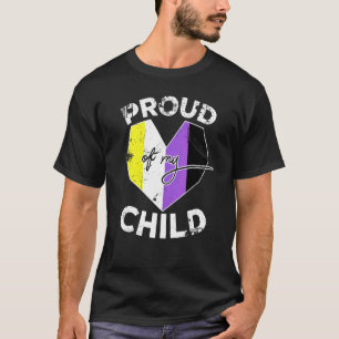 Lgbt Nonbinary Pride Flag Cute Hearts Proud Of My T-Shirt