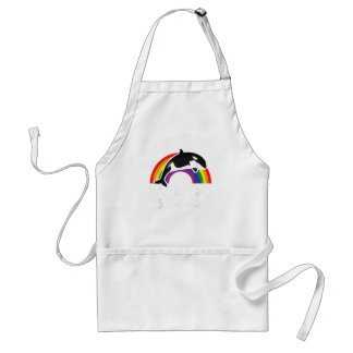 LGBT Orca Whale It's Orcay To Be Gay Rainbow Gay P Standard Apron