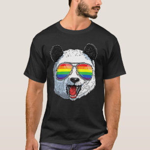 Lgbt Pandas Gay Pride Month Rainbow Flag Lgbtq Sun T-Shirt