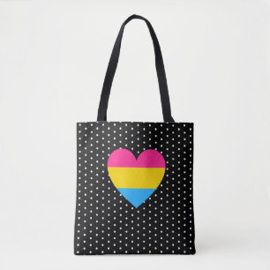 LGBT Pansexual Pride Heart Tote Bag