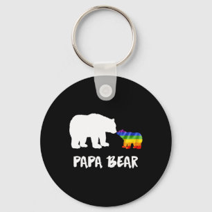 Lgbt Papa Bear Dad Lesbian Gay Biual Transgender Key Ring