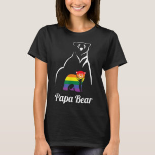 LGBT Papa Bear Gay Pride Equal Rights Rainbow T-Shirt