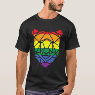 Lgbt Papa Mens Gay Pride Month - Geometric Gay Bea T-Shirt