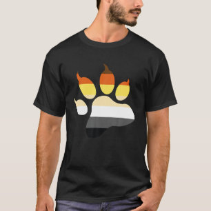 LGBT Papa Mens Gay Pride Month Paw Gay Bear T-Shirt