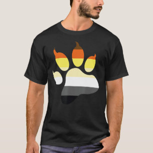 LGBT Papa Mens Gay Pride Month Paw Gay Bear T-Shirt