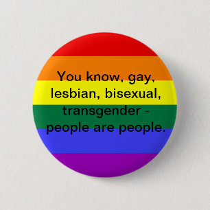 LGBT People 6 Cm Round Badge