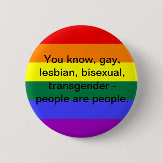 LGBT People 6 Cm Round Badge