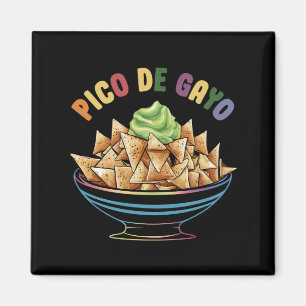 LGBT Pico De Gayo Funny Gay Pride Rainbow Magnet