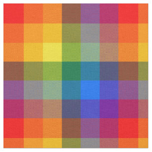 LGBT Plaid Fabric