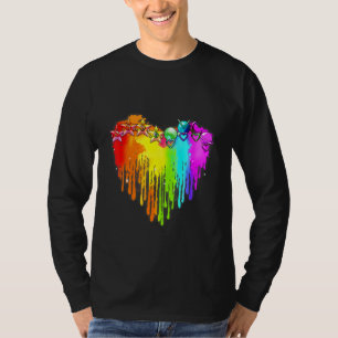 Lgbt Planet Star Lgbt Pride Heart Gay Les Bisexual T-Shirt