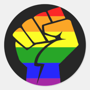 LGBT Power Classic Round Sticker