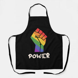LGBT Power Pride Fist Design for Equality Apron