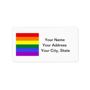 LGBT Pride Address Label Sheet