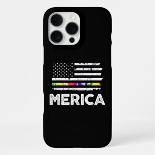LGBT Pride American Flag T Shirt - 4th of July Gay iPhone 16 Pro Max Case
