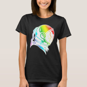 Lgbt Pride Astronaut Rainbow Flag Human Right Supp T-Shirt