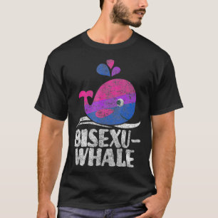 LGBT Pride BiseuWhale Funny Biseual Whale Lover Su T-Shirt