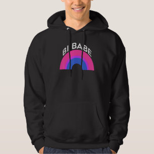 Lgbt Pride Bisexual Bi Babe Rainbow Support Equal Hoodie