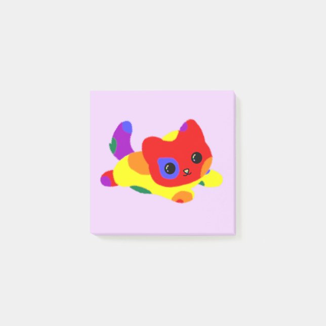 LGBT+ Pride Cat  Post-it Notes (Front)