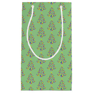 LGBT+ Pride Christmas Tree Pattern Gift Bag