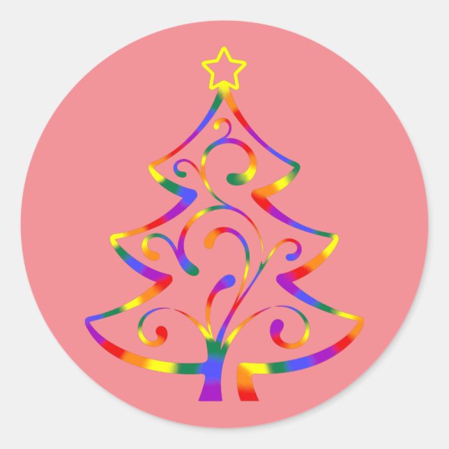 LGBT+ Pride Christmas Tree Stickers (Front)