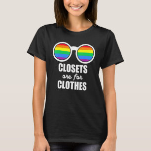 LGBT Pride Closets Are For Clothes Rainbow Support T-Shirt