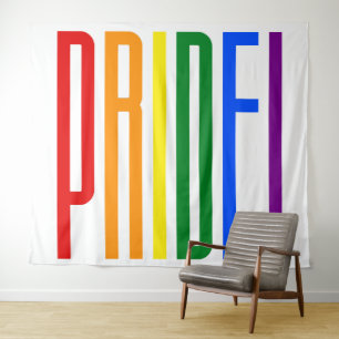LGBT Pride Colourful Rainbow Flag Colours Gay Prid Tapestry