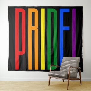 LGBT Pride Colourful Rainbow Flag Colours Gay Tapestry