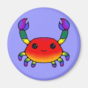 LGBT+ Pride Crab Magnet