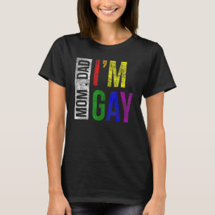 Lgbt Pride Dad Mum I Am Gay Rainbow Family Support T-Shirt