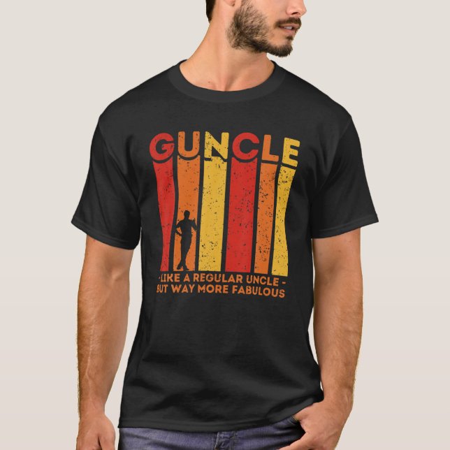 LGBT Pride | Fabulous Guncle, Gay Uncle T-Shirt (Front)